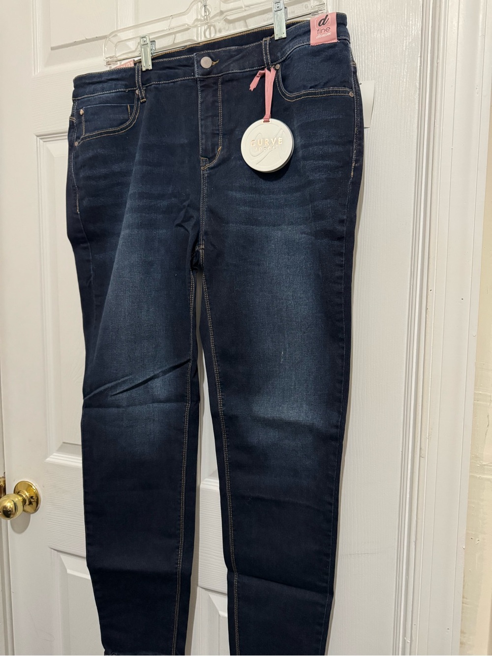 Curve Appeal Essential Skinny Dark Blue Women’s Jeans NWT